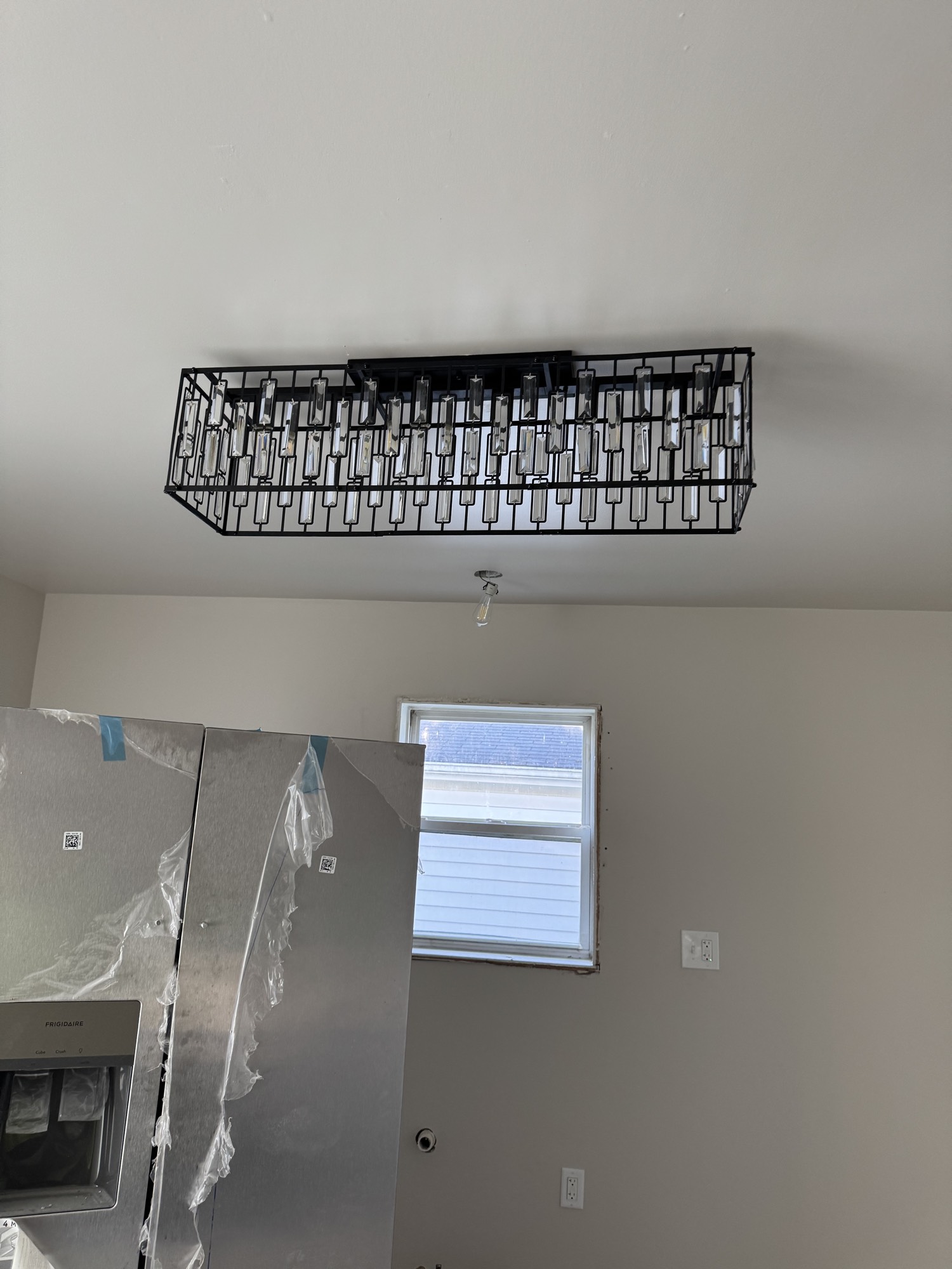 Rectangular kitchen ceiling fixture