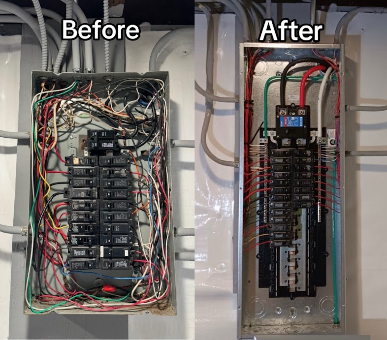 Before and after panel replacement
